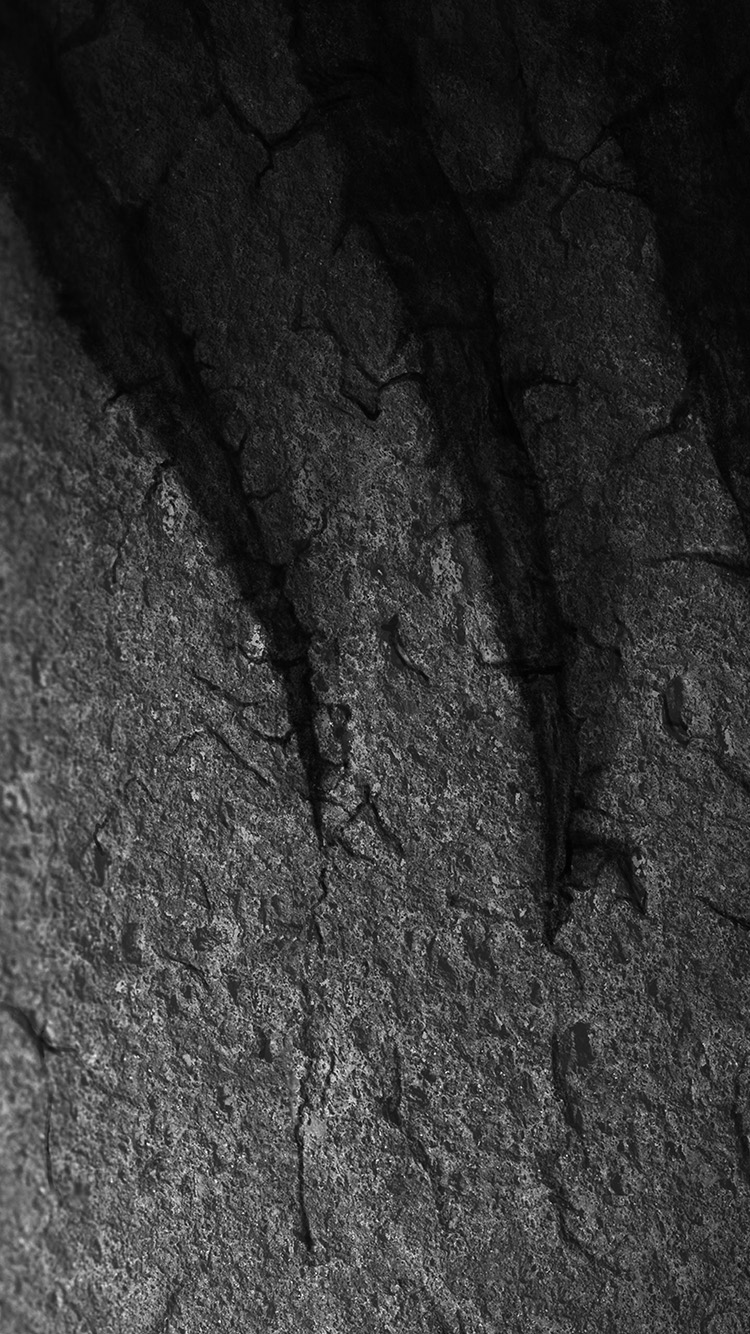 Rock Dark Bw Pattern Texture Cut Black Wallpaper
