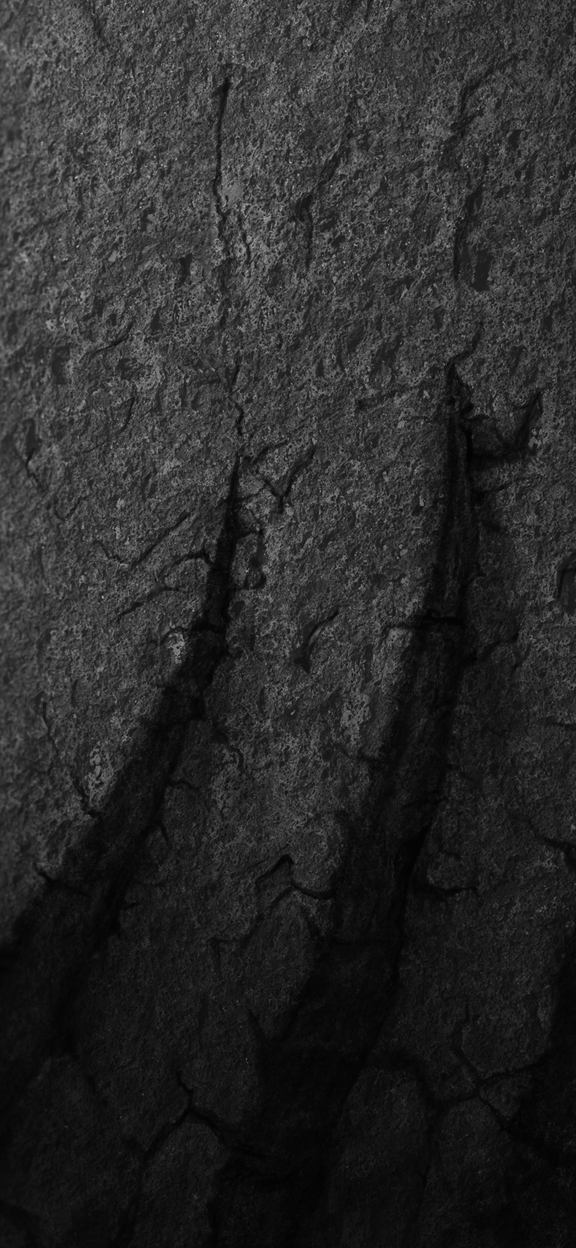 Rock Dark Bw Pattern Texture Cut Wallpaper