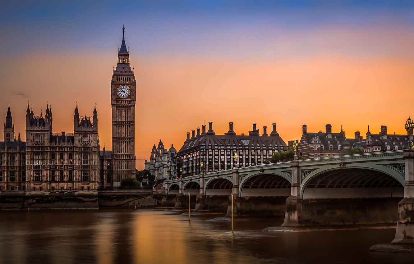 Wallpaper London, UK, Big Ben, Westminster Bridge image for desktop, section город