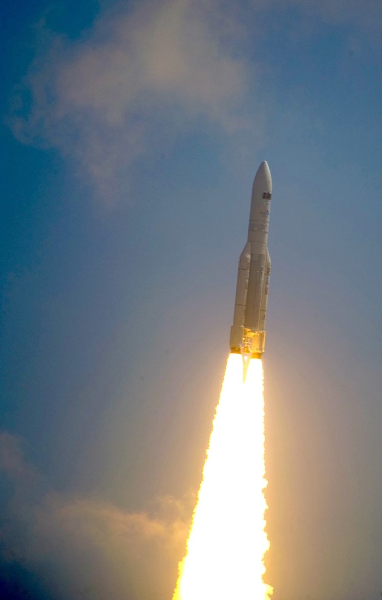 ariane, Eca, V Lifts, Off, With, Herschel, And, Planck, Esa, Europe, Space Wallpaper HD / Desktop and Mobile Background