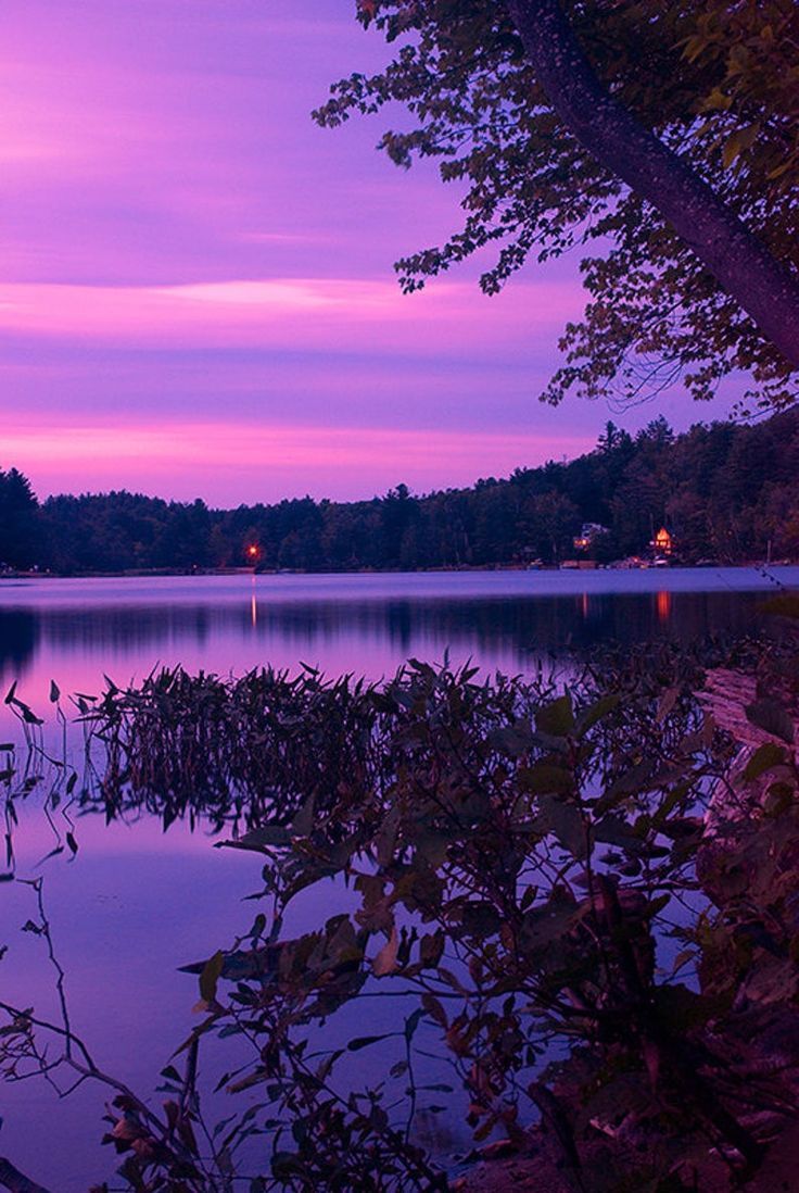 Purple Sunset Photograph Adirondack Mountains Adirondack. Etsy. Sky aesthetic, Purple sky, Purple wallpaper iphone