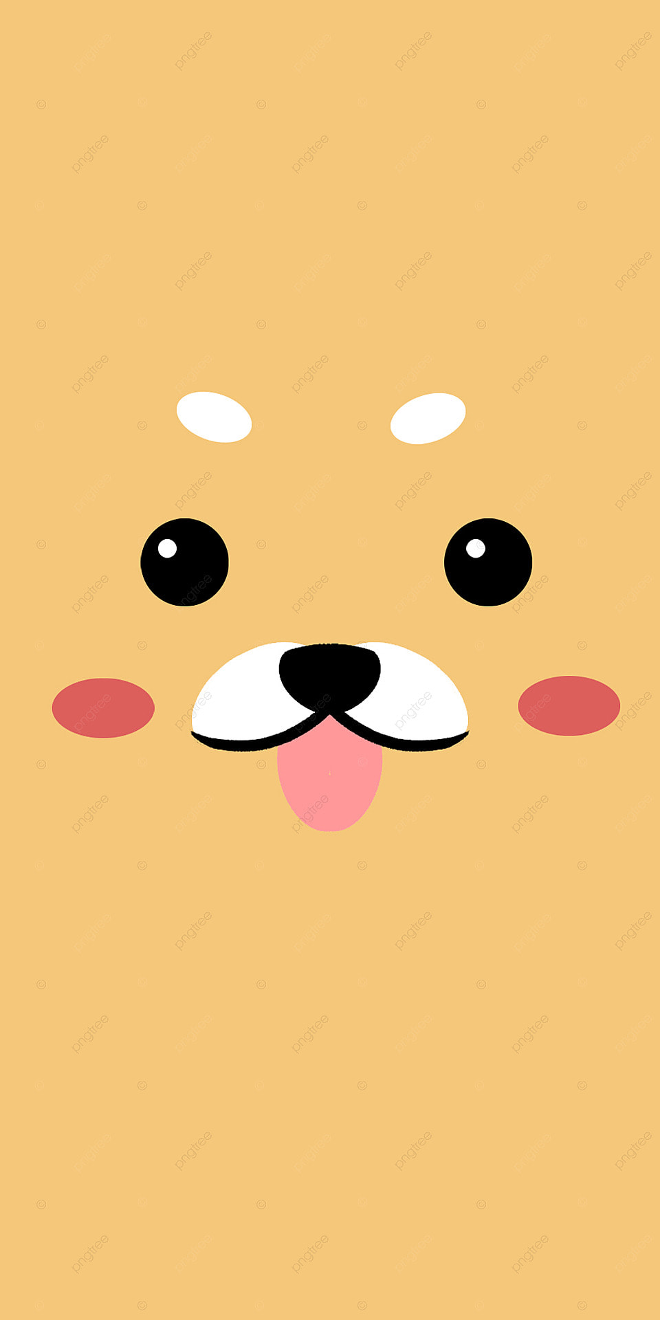 Pure Color Cartoon Cute Emoji Mobile Wallpaper, Expression, Cute Background, Phone Wallpaper Background Image for Free Download