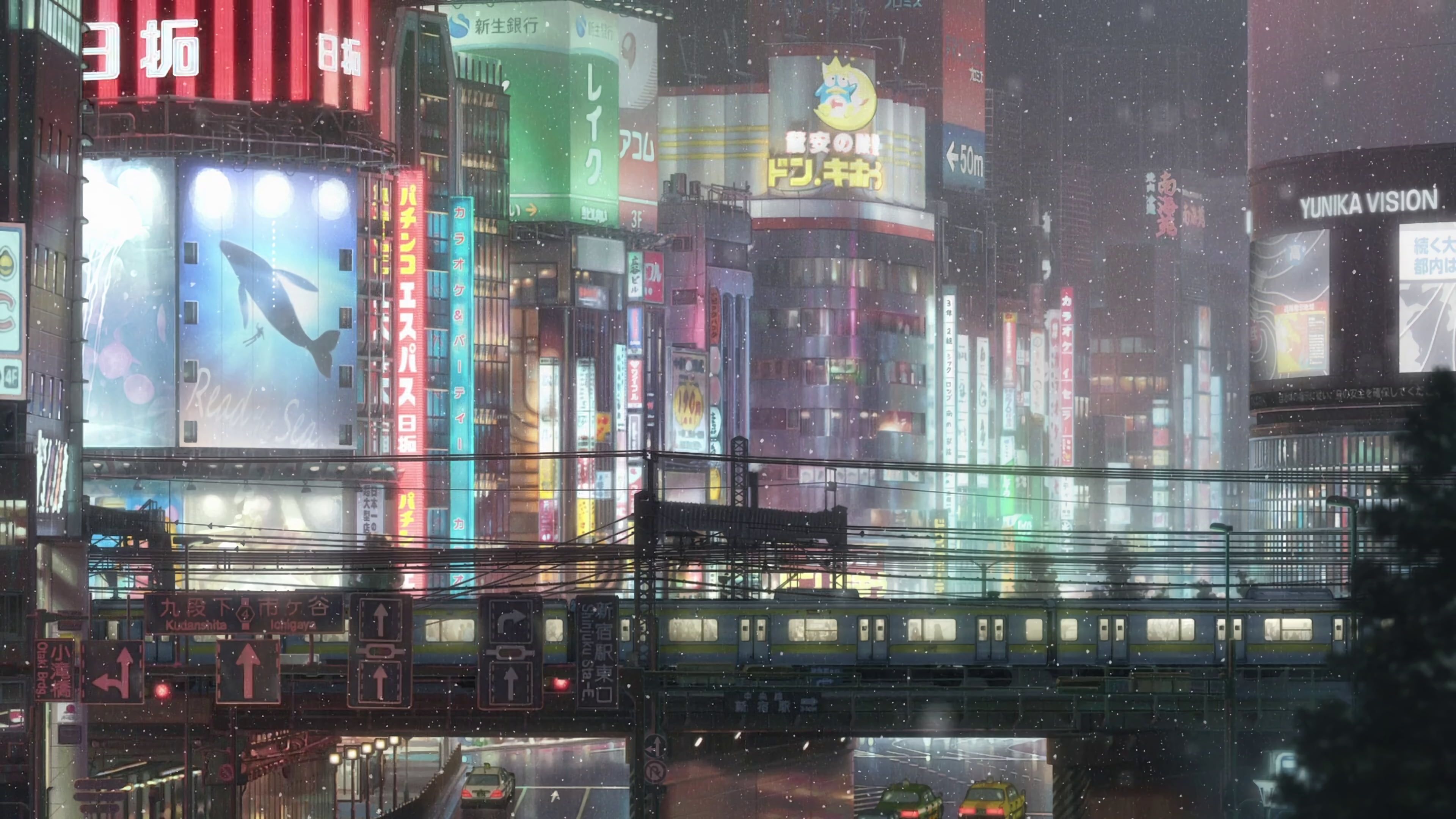 anime #Japan Tenki no Ko #city Weathering With You #rain K #wallpaper #hdwallpaper #desktop. Anime scenery, 3840x2160 wallpaper, Anime city