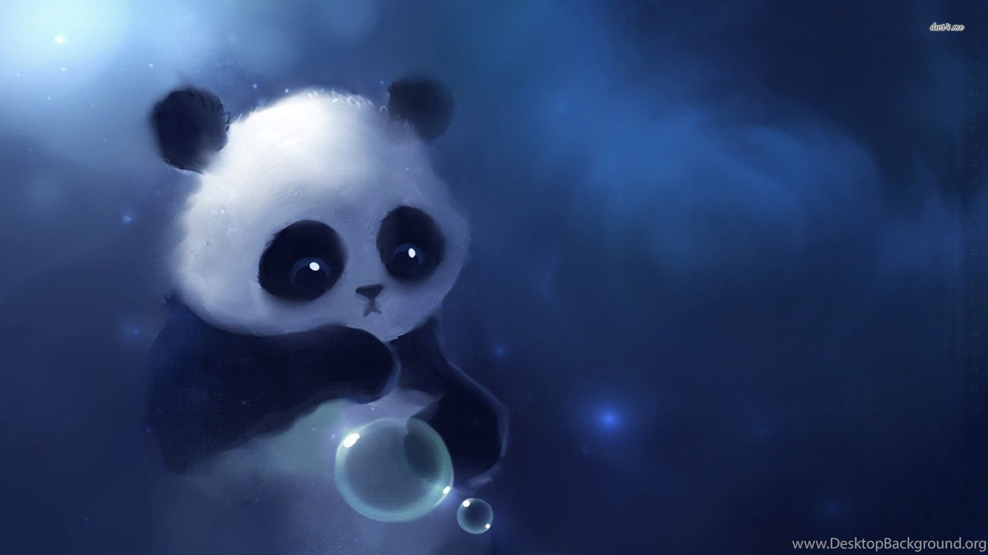 Cute Panda Background Desktop Background