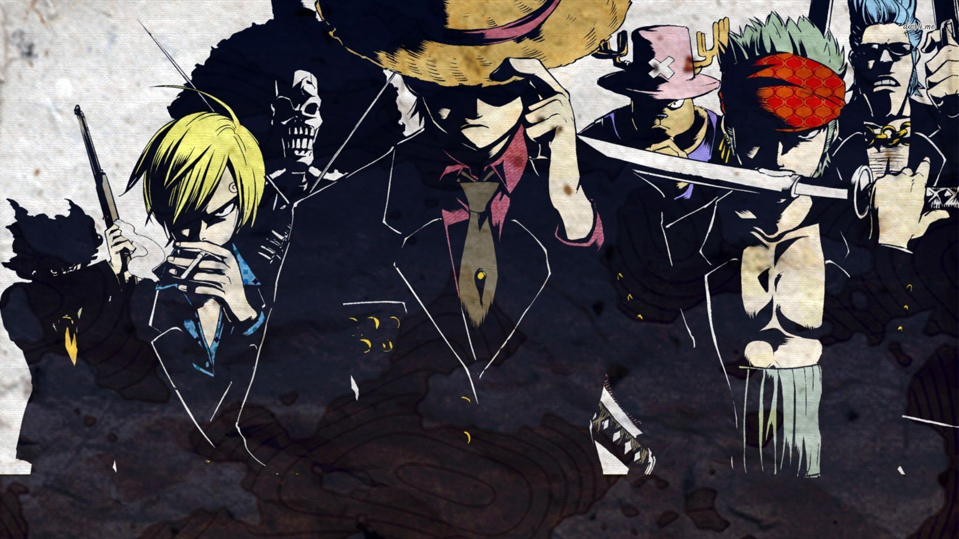 Wallpaper / One Piece, anime, anime boys, tie, hat free download