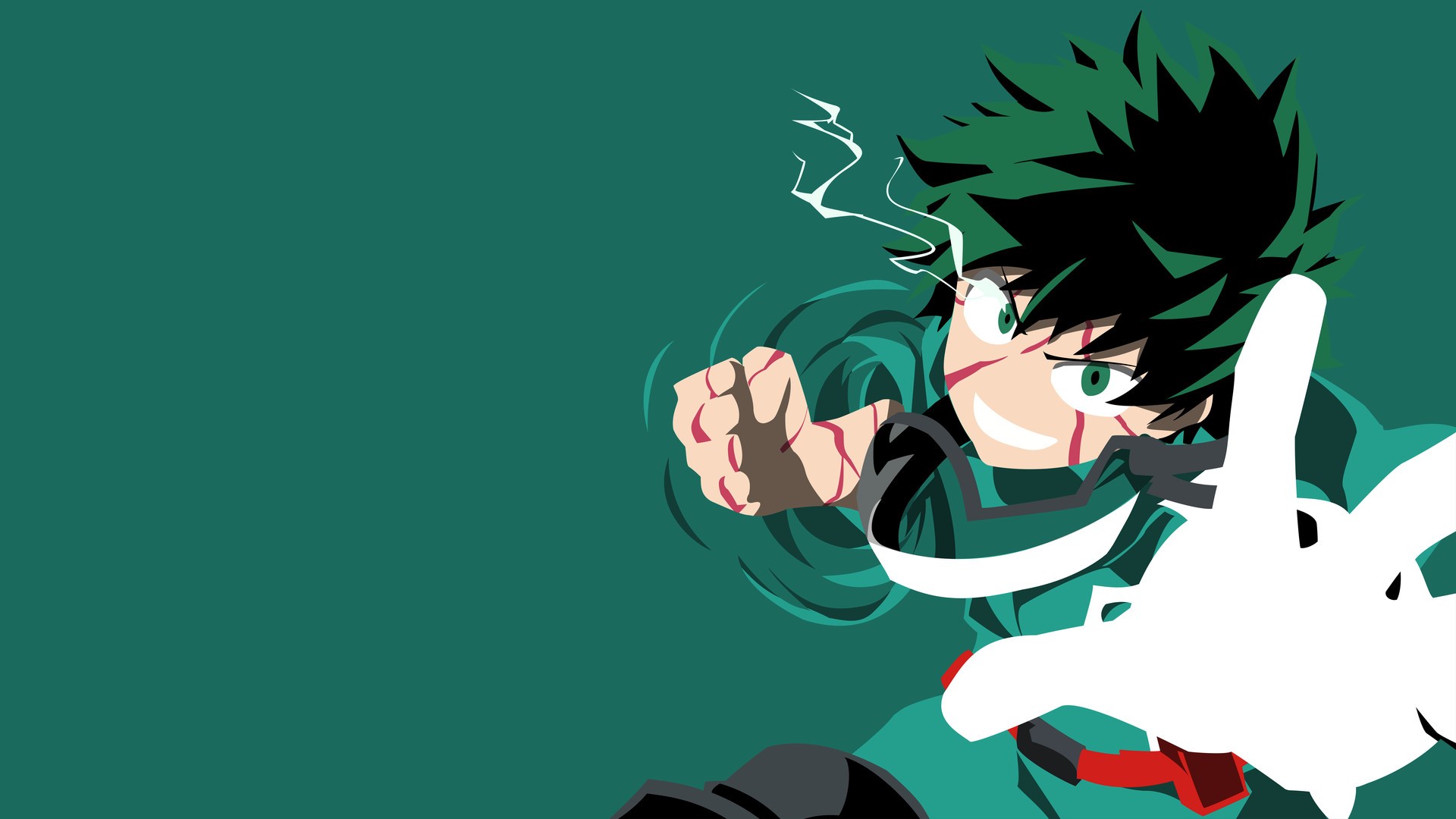 Wallpaper / Izuku Midoriya, Boku no Hero Academia, anime boys, simple background, anime, Male free download