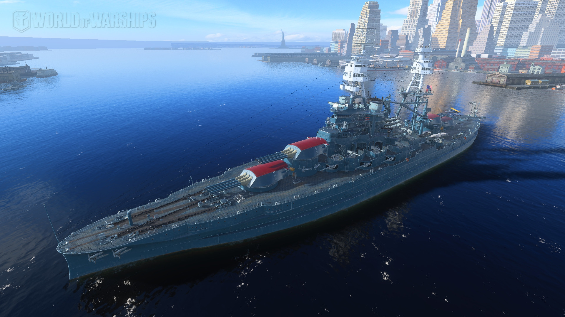 Found some USS Arizona pics from the 5.7 patch at reddit Game Discussion of Warships official forum