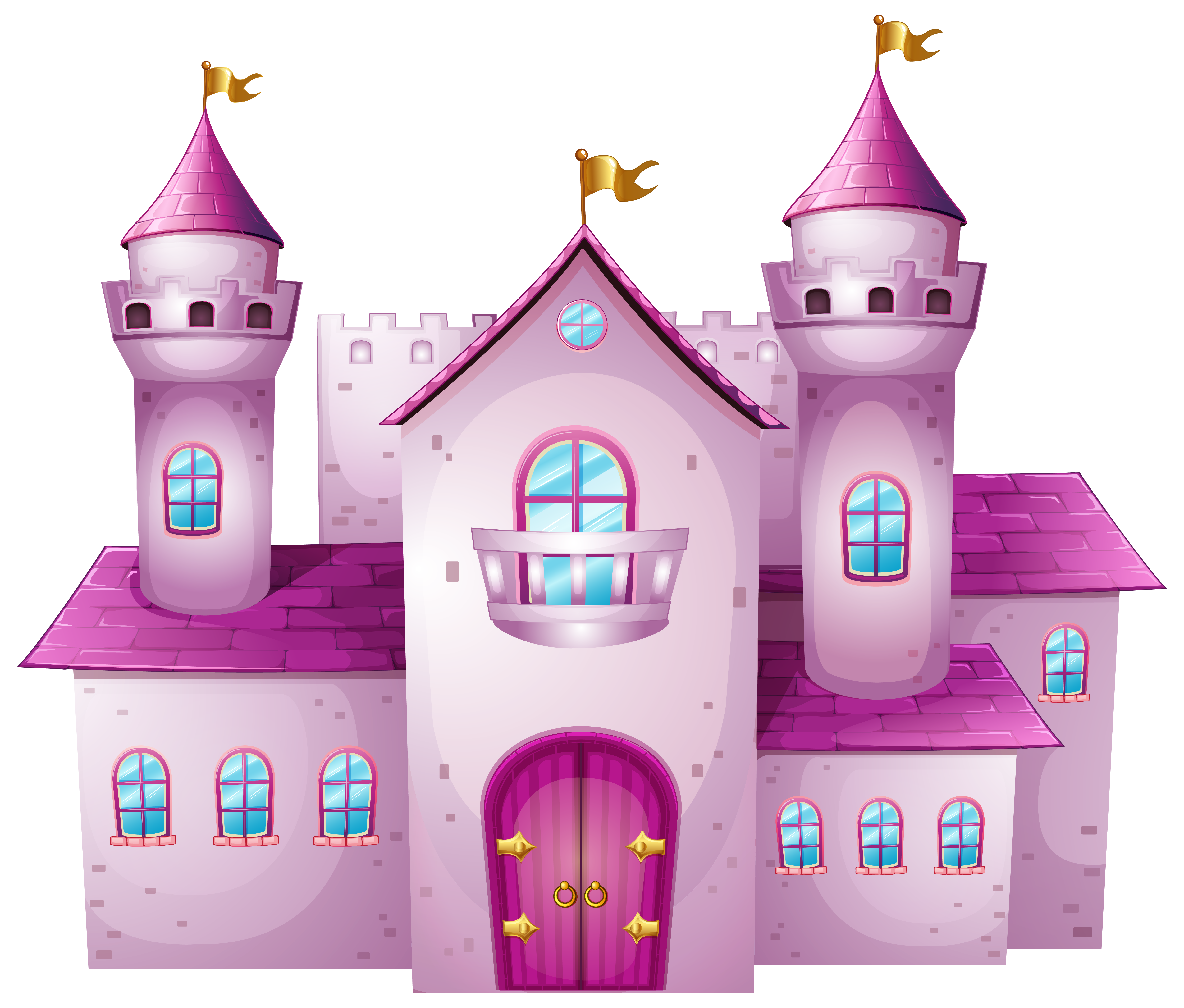 Pink Castle PNG Clip Art Image​-Quality Image and Transparent PNG Free Clipart