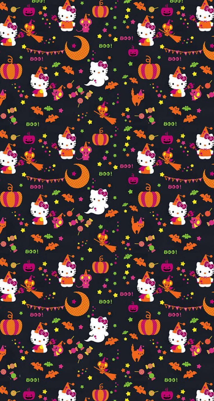 Halloween Hello Kitty iPhone Wallpaper Free Halloween Hello Kitty iPhone Background