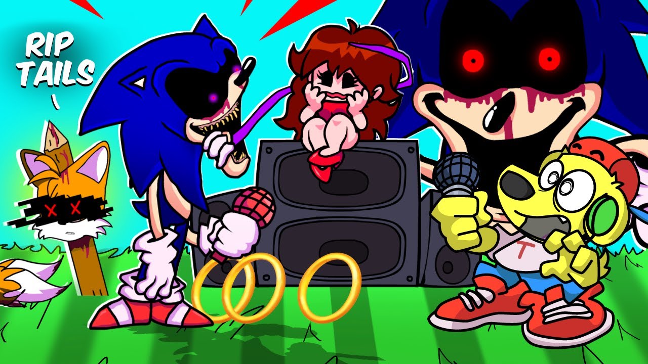 Drawing SONIC.EXE 2.0 FULL WEEK  Friday Night Funkin (FNF MOD) 