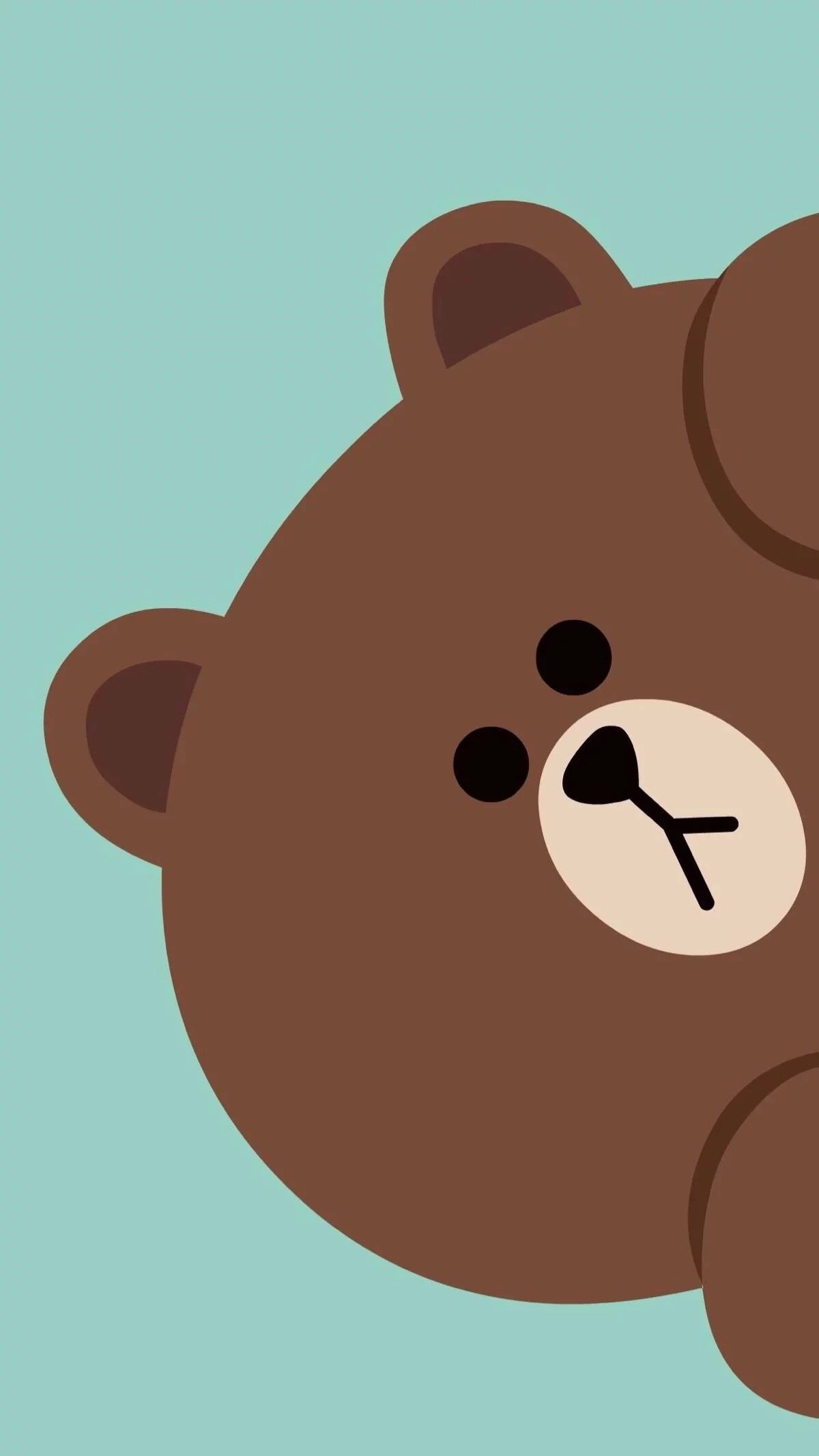 Asian Brown Bear Cartoon