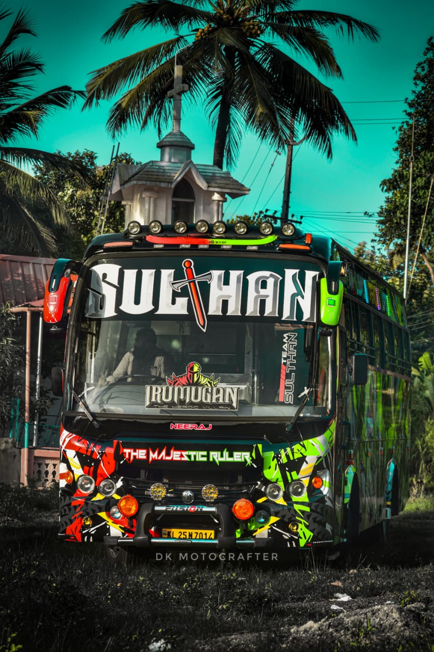 Sulthan Holidays. Kerala Tourist Bus HD Wallpaper