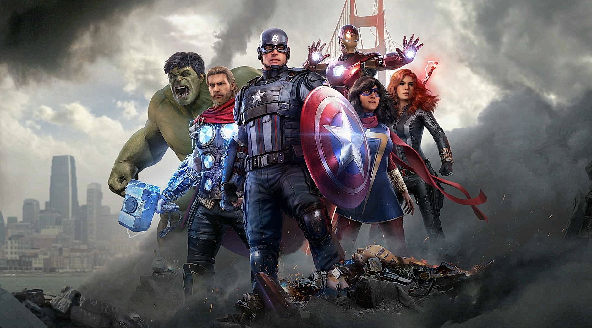 Avengers Endgame Wallpaper 4K Thor Captain America BlackDark 2037