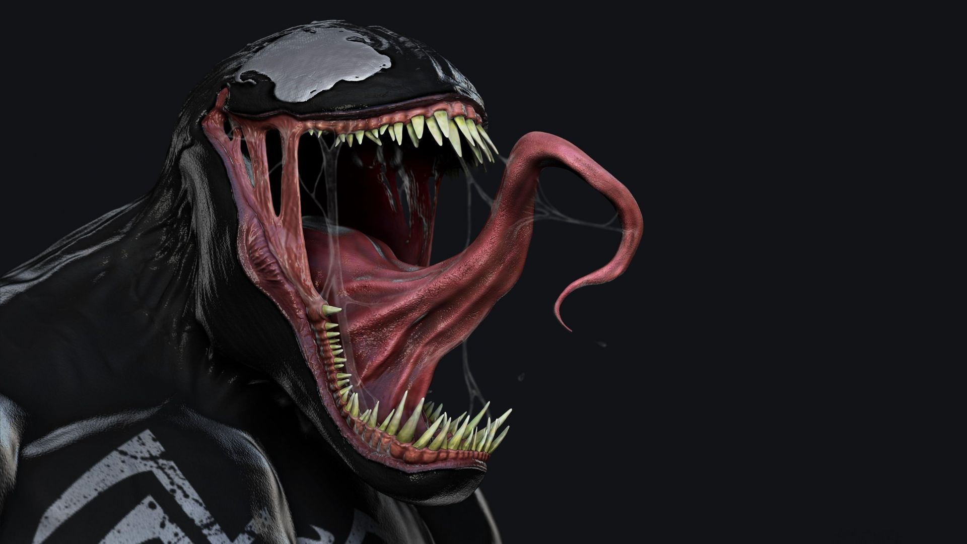 Venom 3D Desktop HD Wallpaper