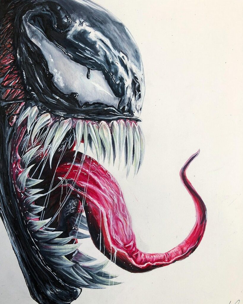 Wallpaper language comics Venom Venom symbiote 3D graphics images for  desktop section фантастика  download