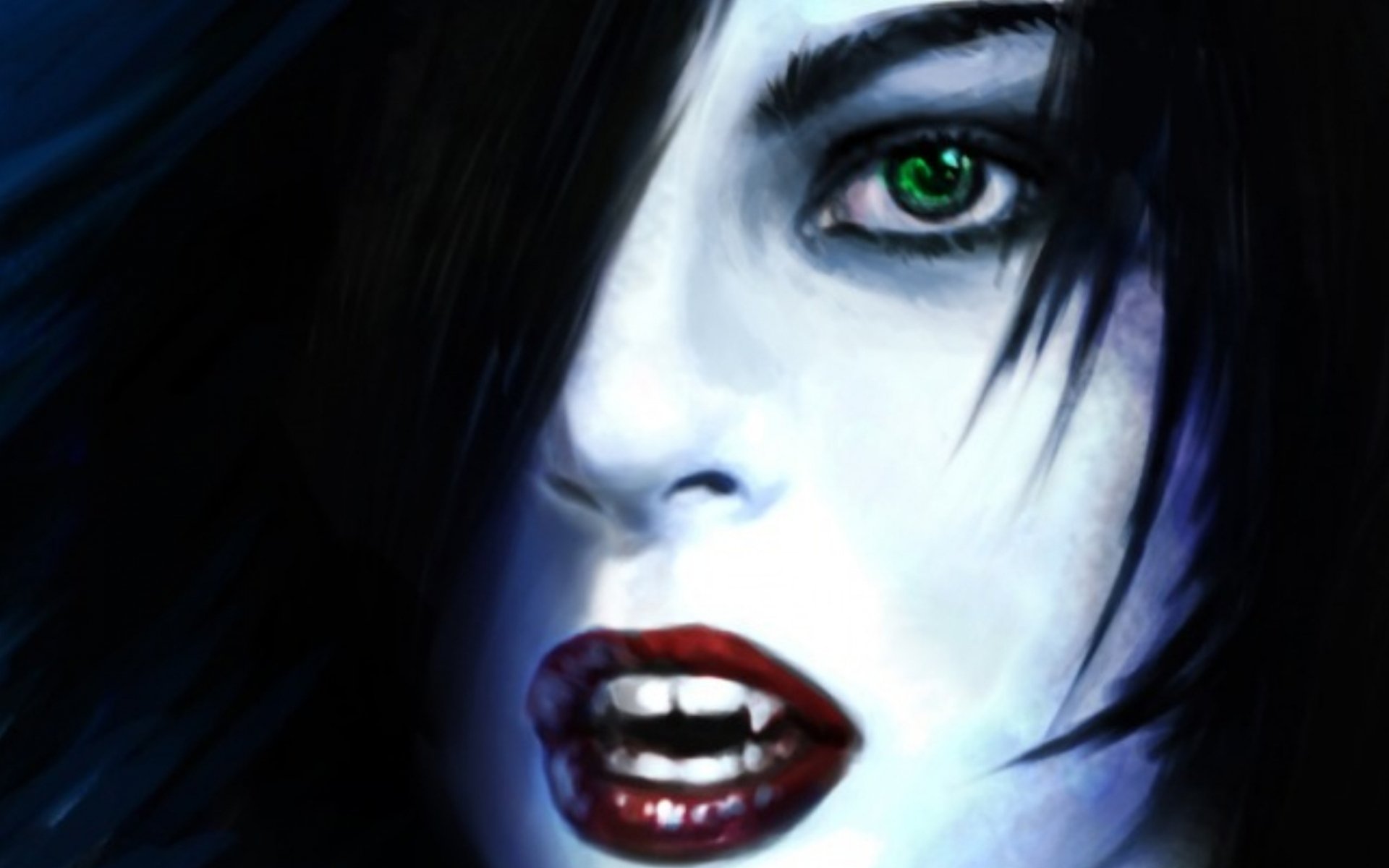 fantasy, Artwork, Art, Dark, Vampire, Gothic, Girl, Girls, Horror, Evil Wallpaper HD / Desktop and Mobile Background