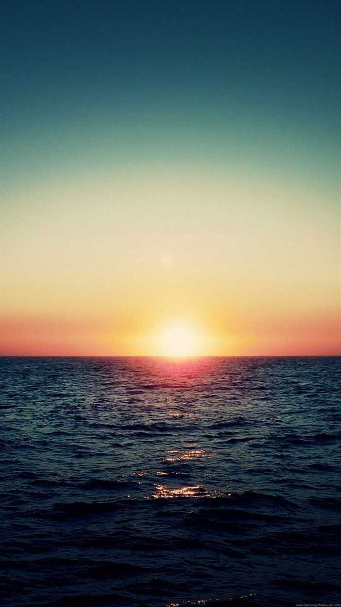 sunrise wallpaper, horizon, sky, sea, ocean, sunrise, sunset, calm, water, afterglow, sound