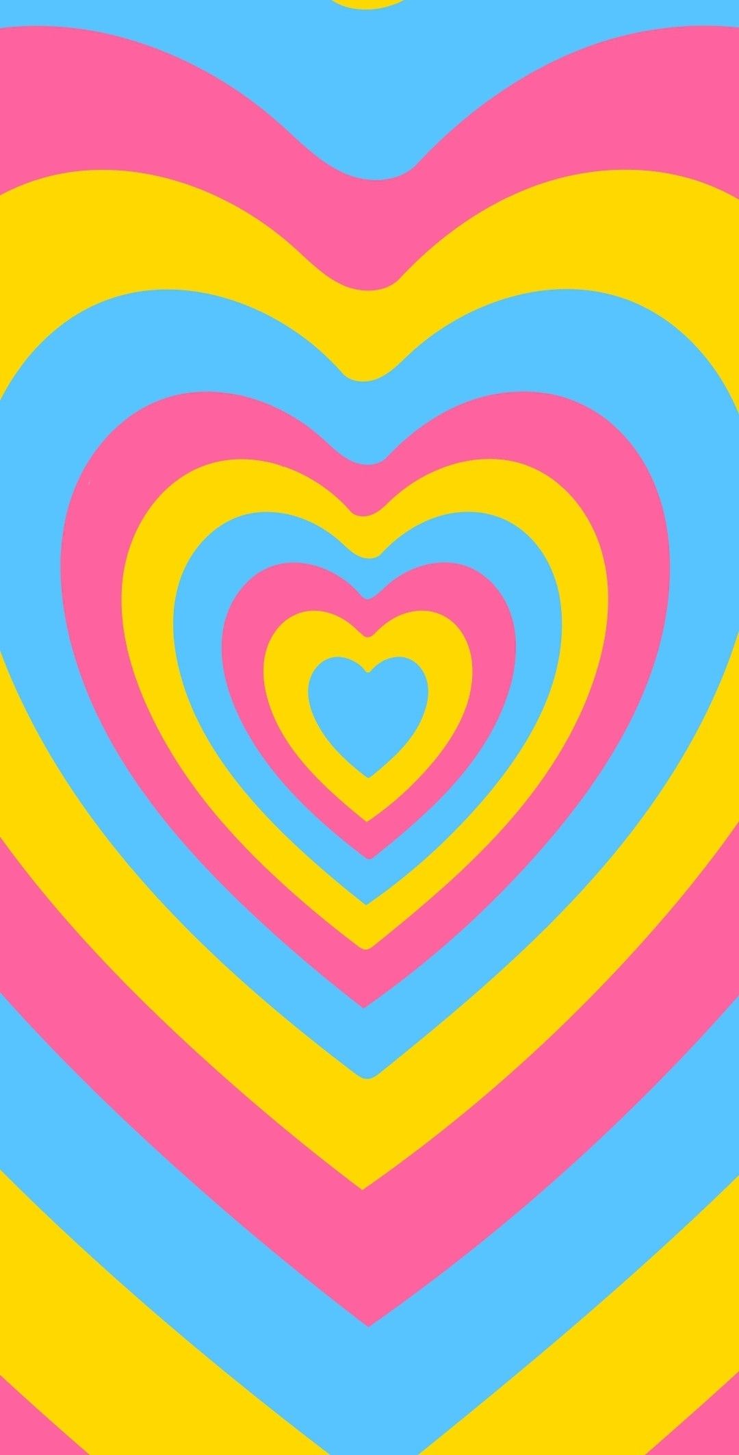 Y2k powerpuff girls pink hearts aesthetic background and phone