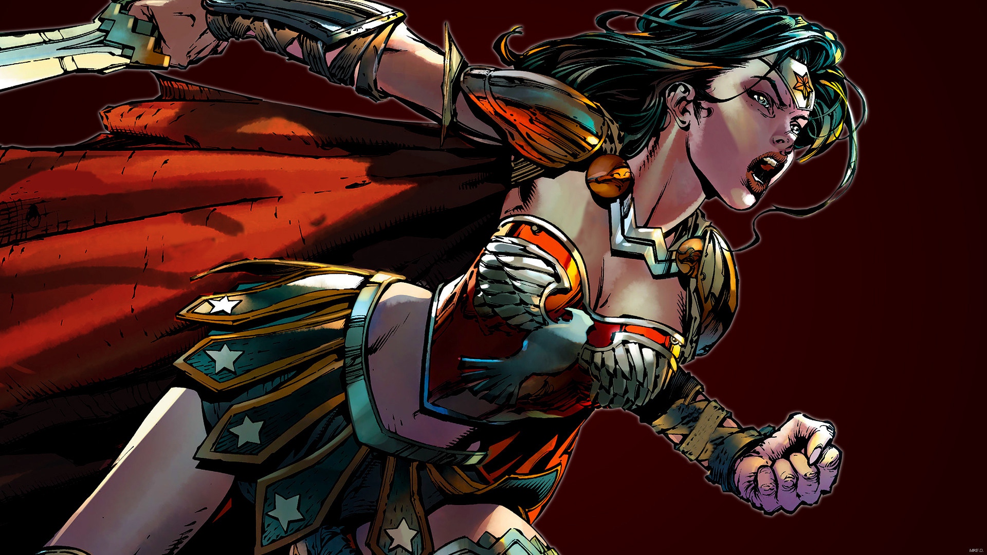 Desktop Wallpaper Dc Comics, Wonder Woman, Superhero, HD Image, Picture, Background, Z1bhxj