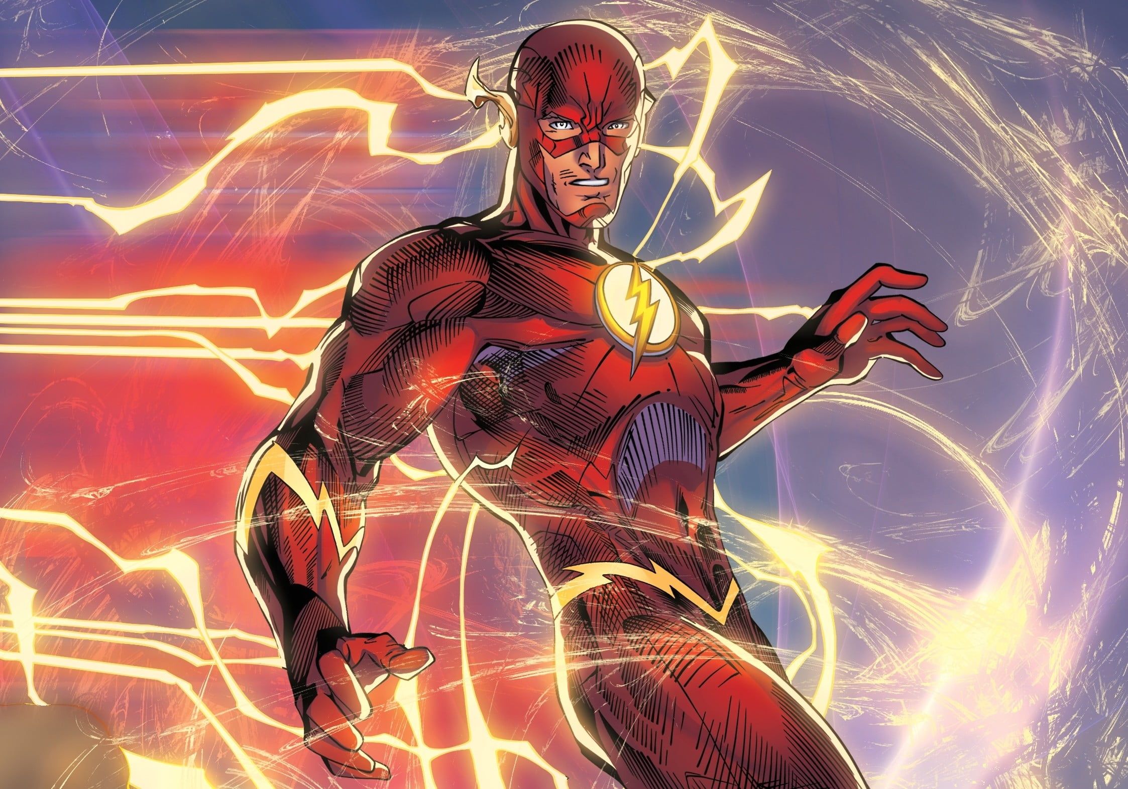The Flash digital wallpaper #Flash #superhero DC Comics P #wallpaper #hdwallpaper #desktop. Flash comics, Digital wallpaper, Flash dc comics