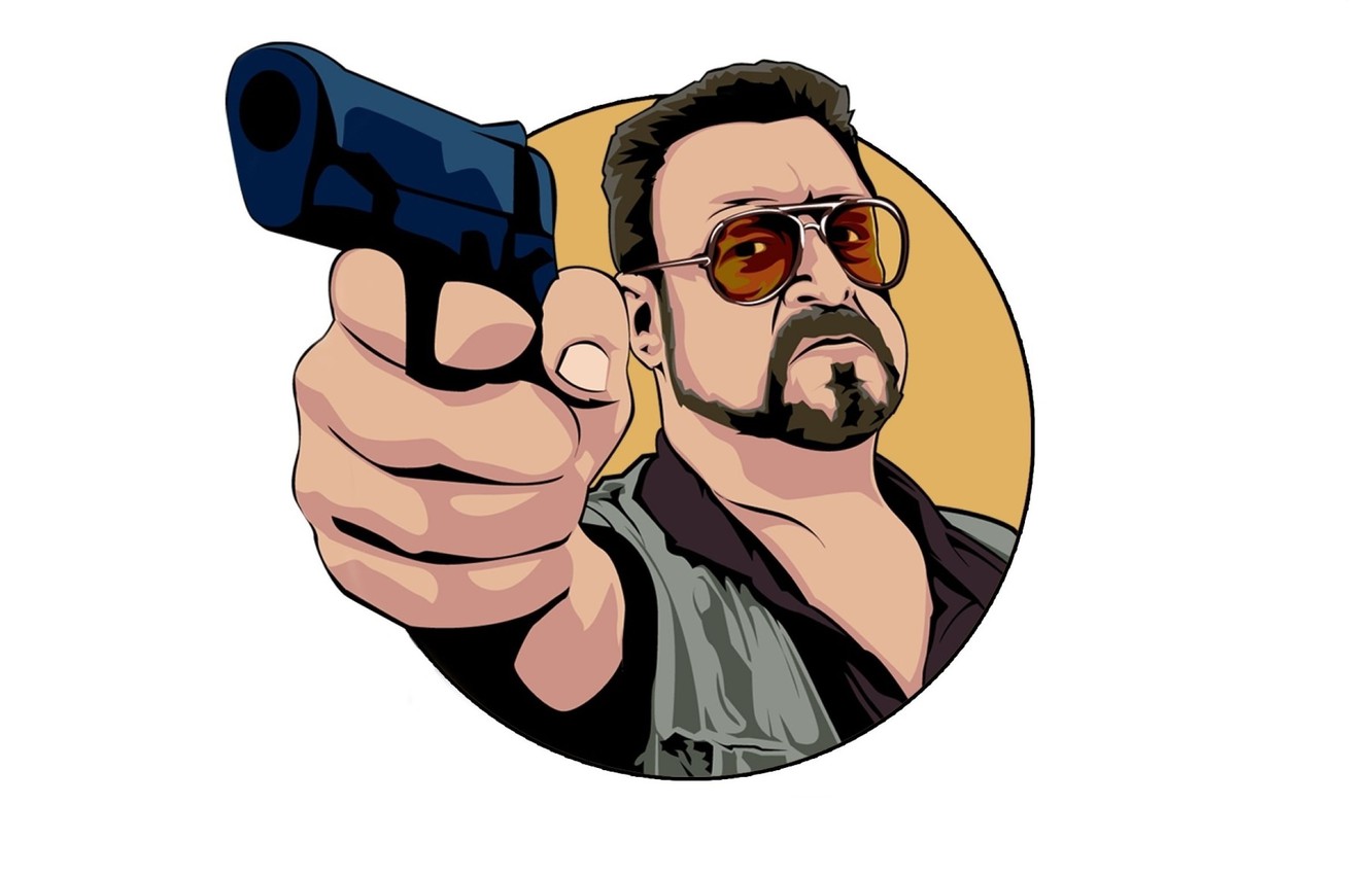 Wallpaper glasses, trunk, Cohen, the big Lebowski, John Goodman, the big lebowski image for desktop, section минимализм