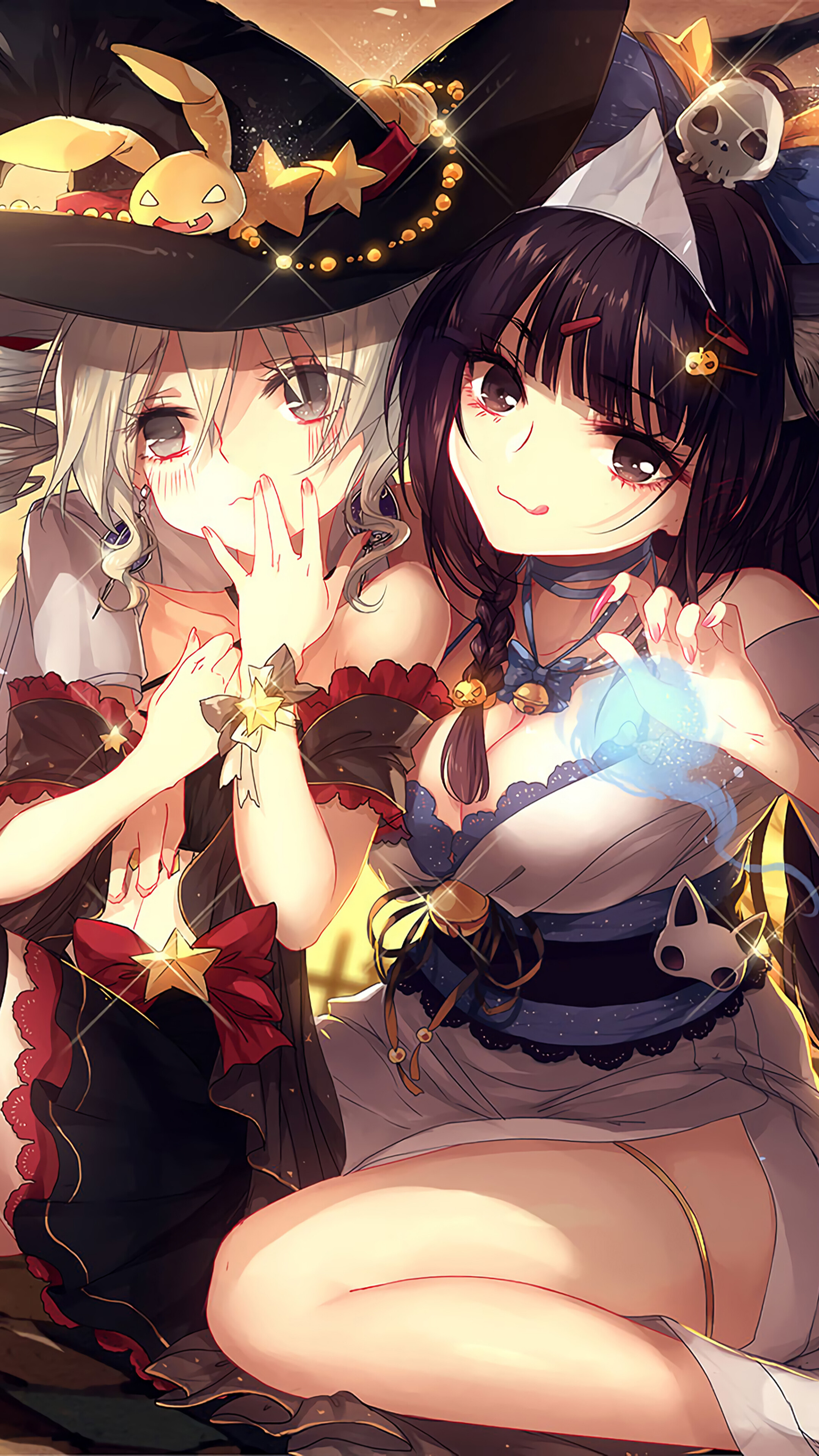 Anime, Halloween, Girls, Pumpkin, Honkai Impact 3rd, Bronya, Raiden, 4K phone HD Wallpaper, Image, Background, Photo and Picture. Mocah HD Wallpaper