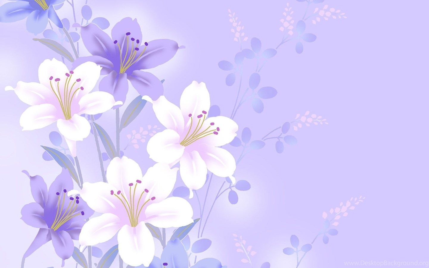 Tropical Flowers Wallpaper Desktop Background