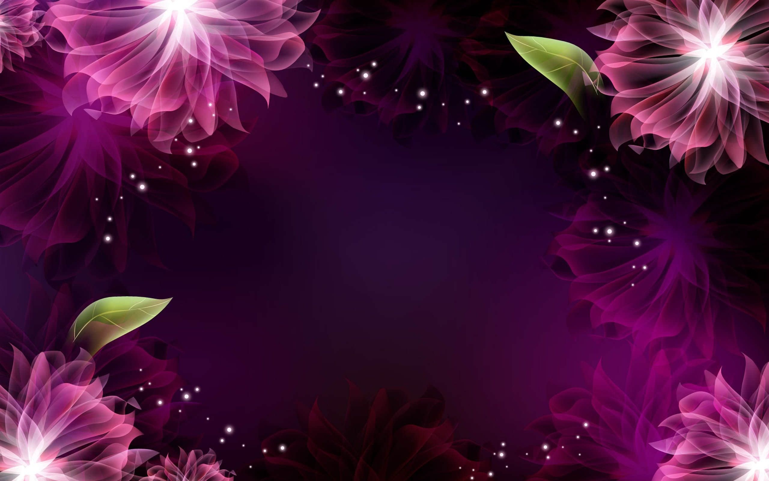 FREE Purple Floral Wallpaper in PSD