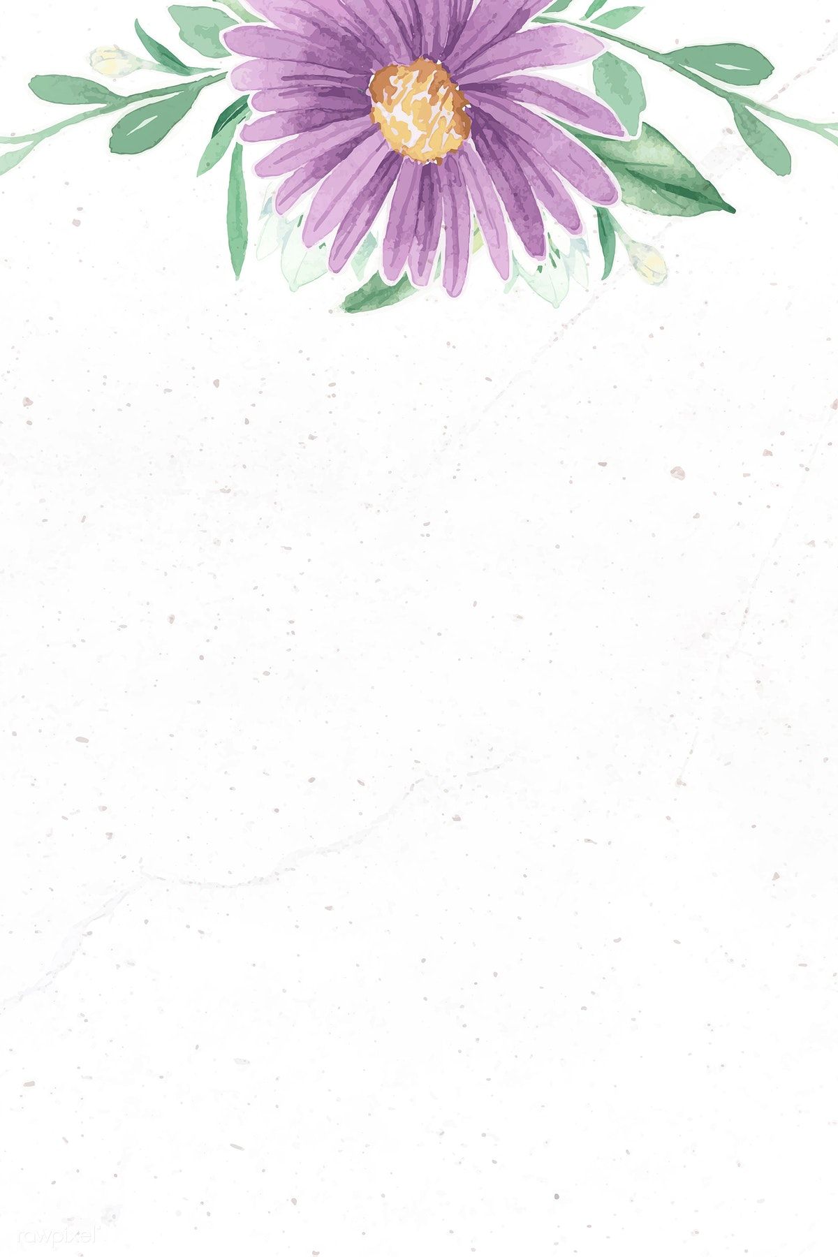 Background Purple Flower Wallpaper