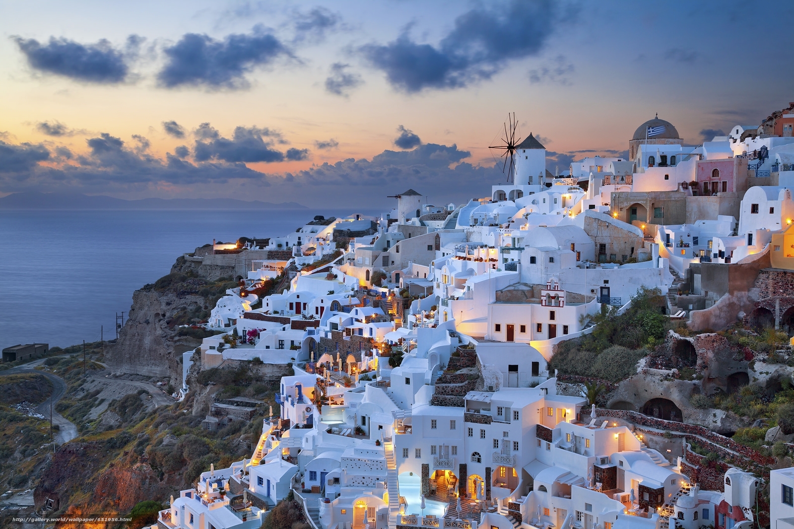 Download wallpaper Greece, Santorini, Notio Aigaio, Oia free desktop wallpaper in the resolution 2048x1365