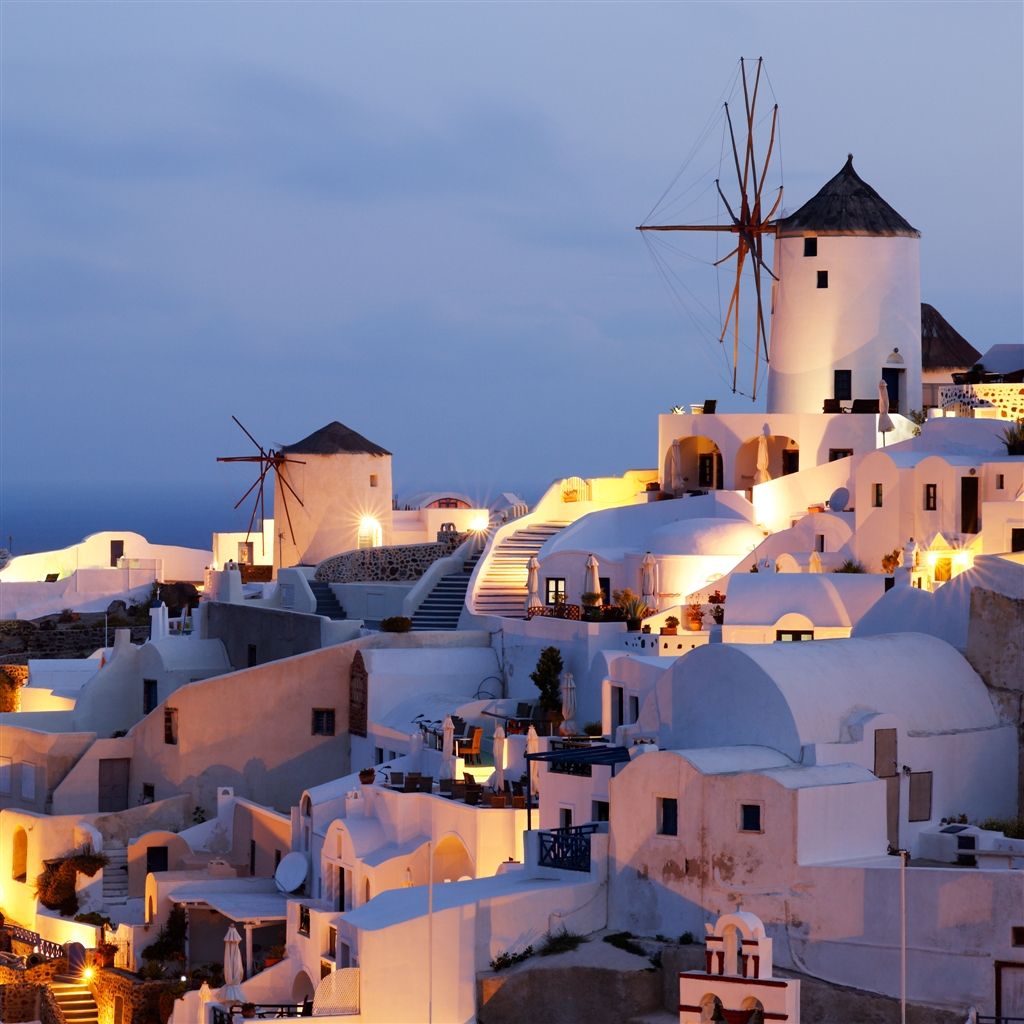 Early Morning In Oia IPad Air Wallpaper Download. IPhone Wallpaper, IPad Wallpaper One Stop Download. Photo Spots, Santorini Greece, Santorini Island