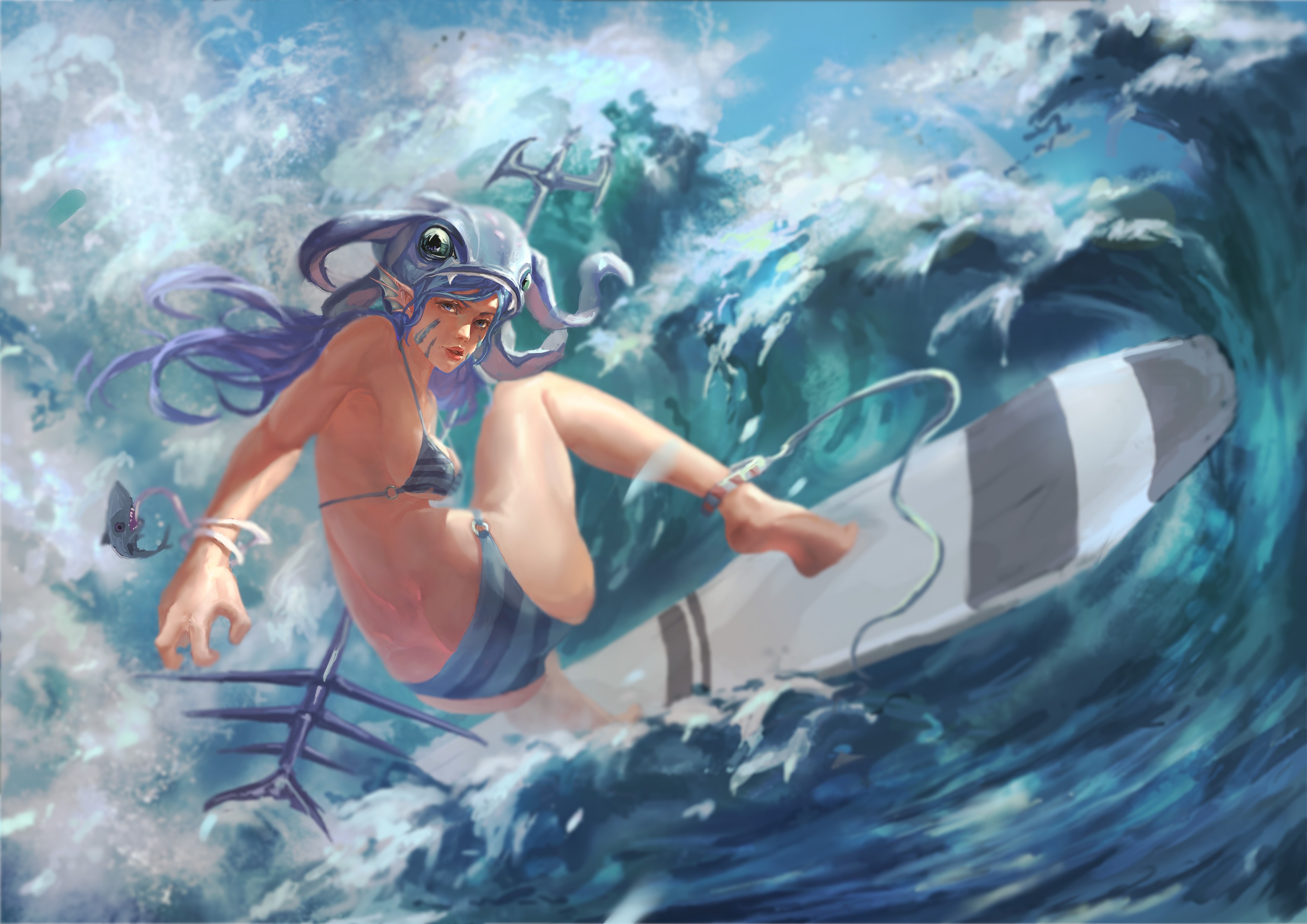 Makima surfing #makima #chainsawman #anime #aianimation #fyp #trending |  TikTok
