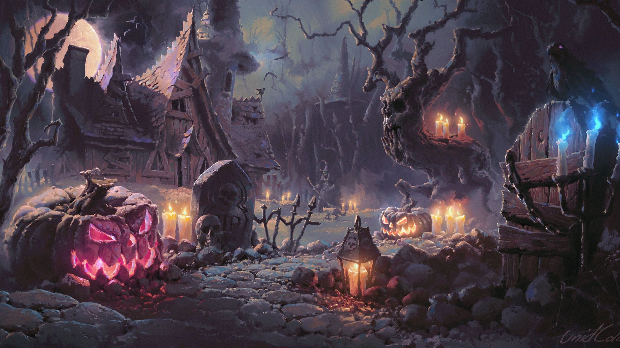 Halloween by UnidColor wallpaper in 2048x1152 resolution