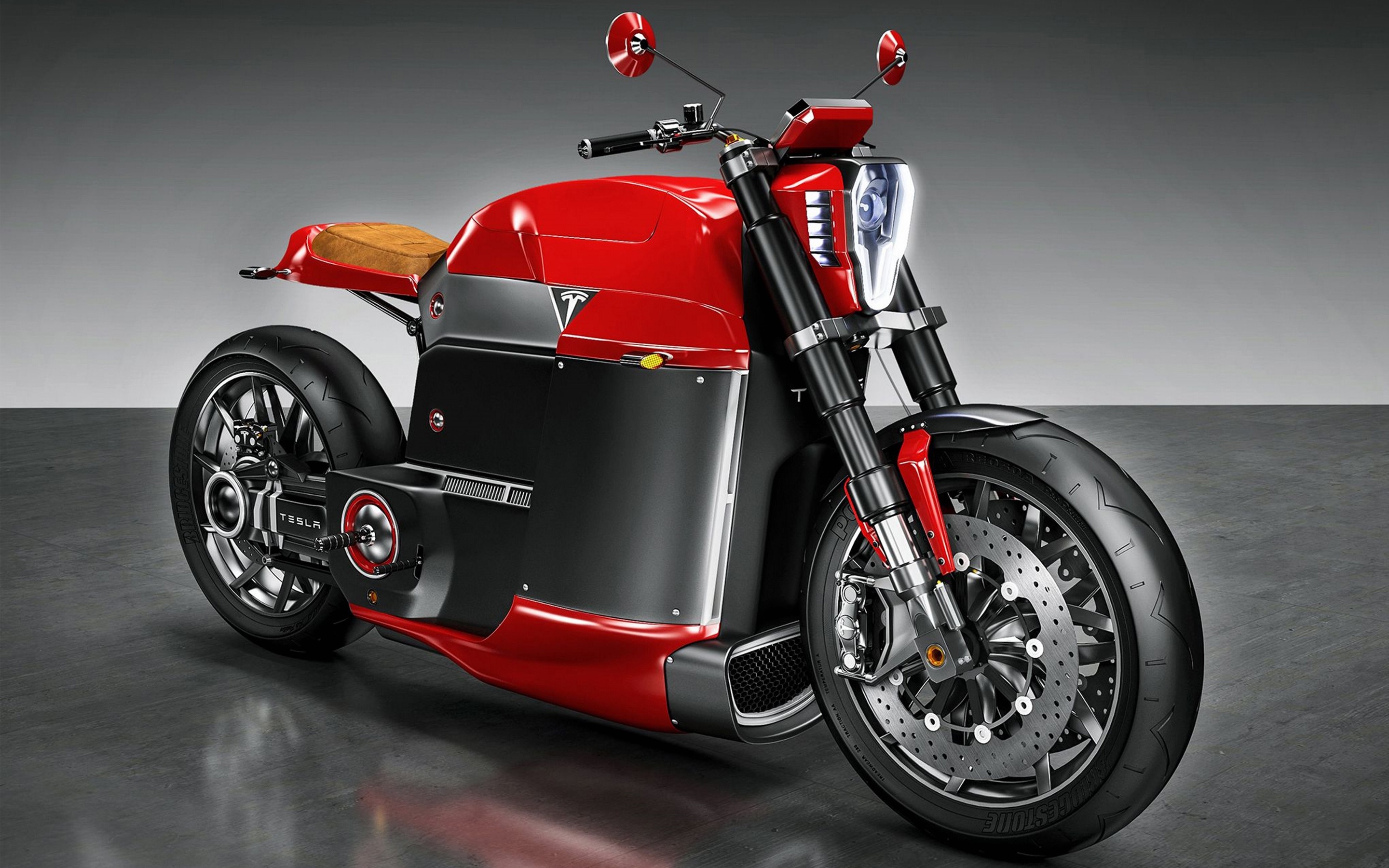 Tesla Model M Concept Electric Motorcycle Wallpaper in jpg format for free download