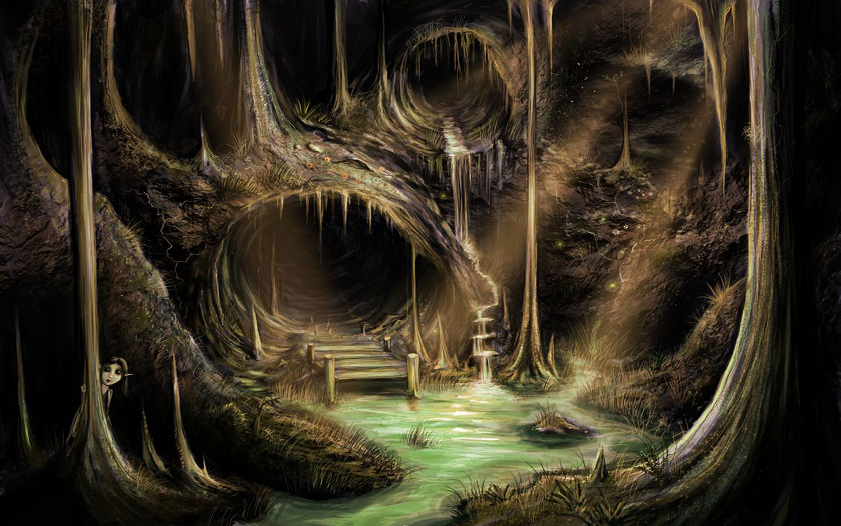 Fantasy Cave Wallpaper and Background Imagex1050