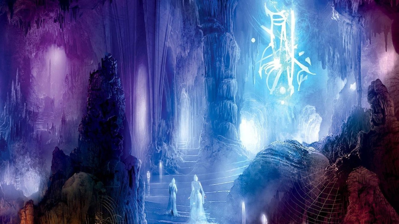 Wallpaper, 1366x768 px, cave, fantasy art 1366x768