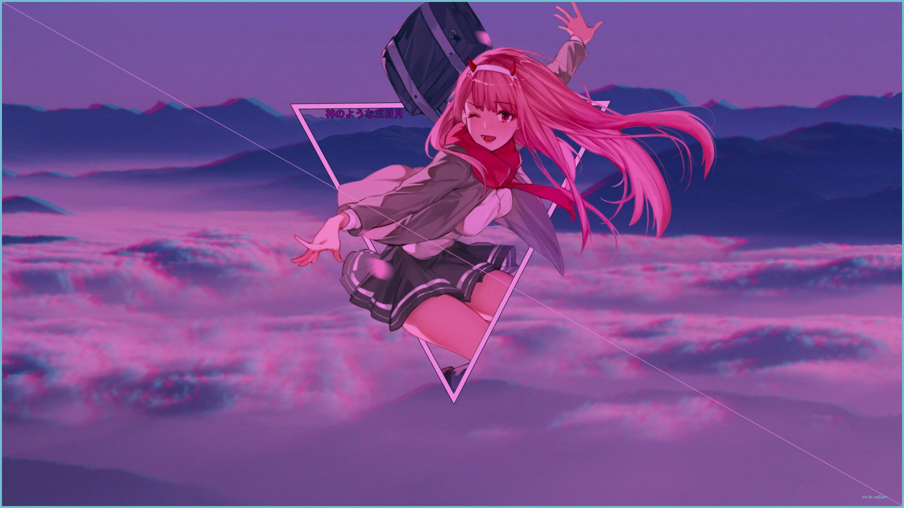 Zero Two (Darling In The FranXX) Darling In The FranXX #picture In Two Wallpaper