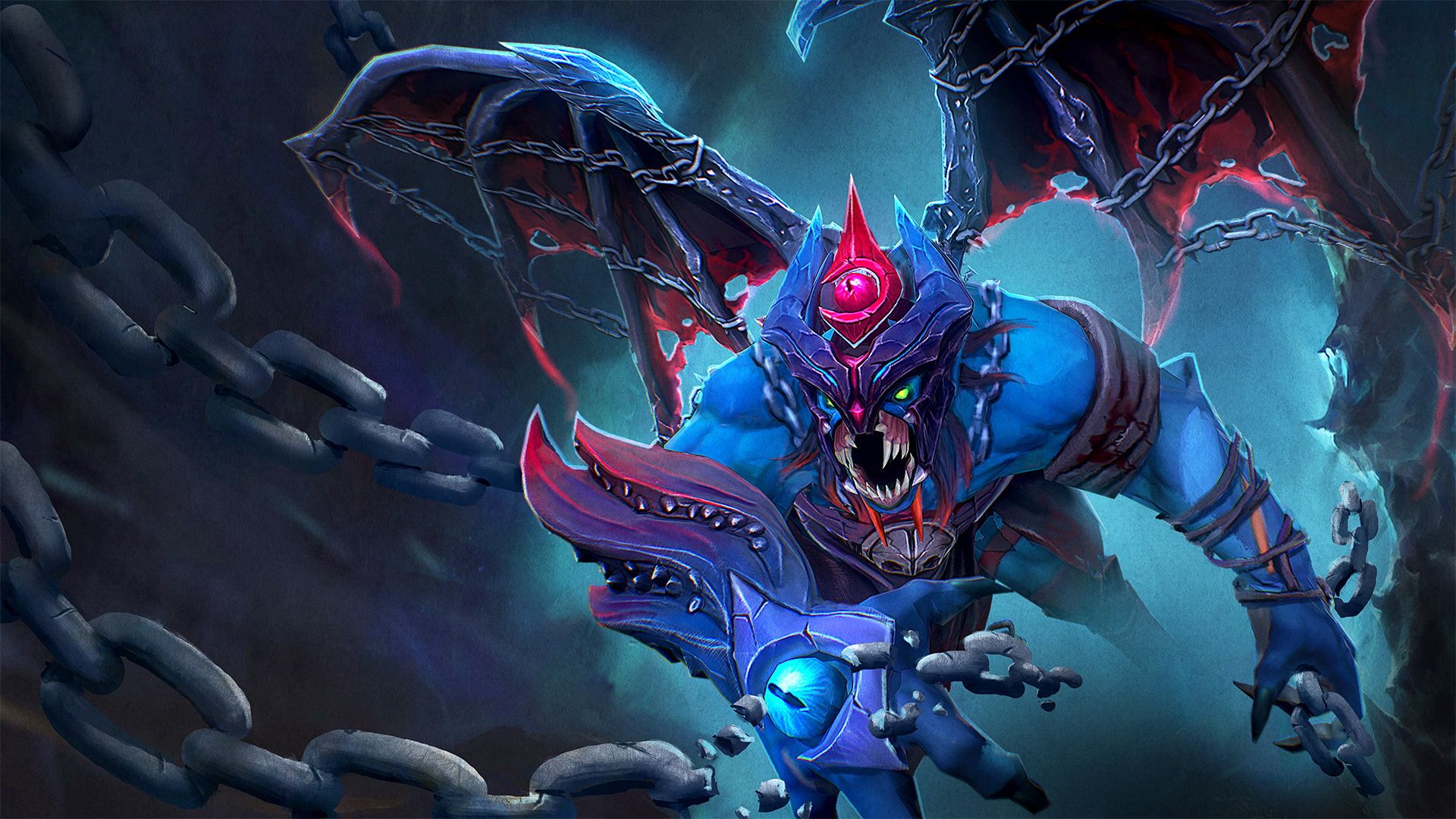 Dota 2 Heroes Night Stalker Loading Screen Hunter In The Night Crippling Fear Darkness Void 1920x1080, Wallpaper13.com