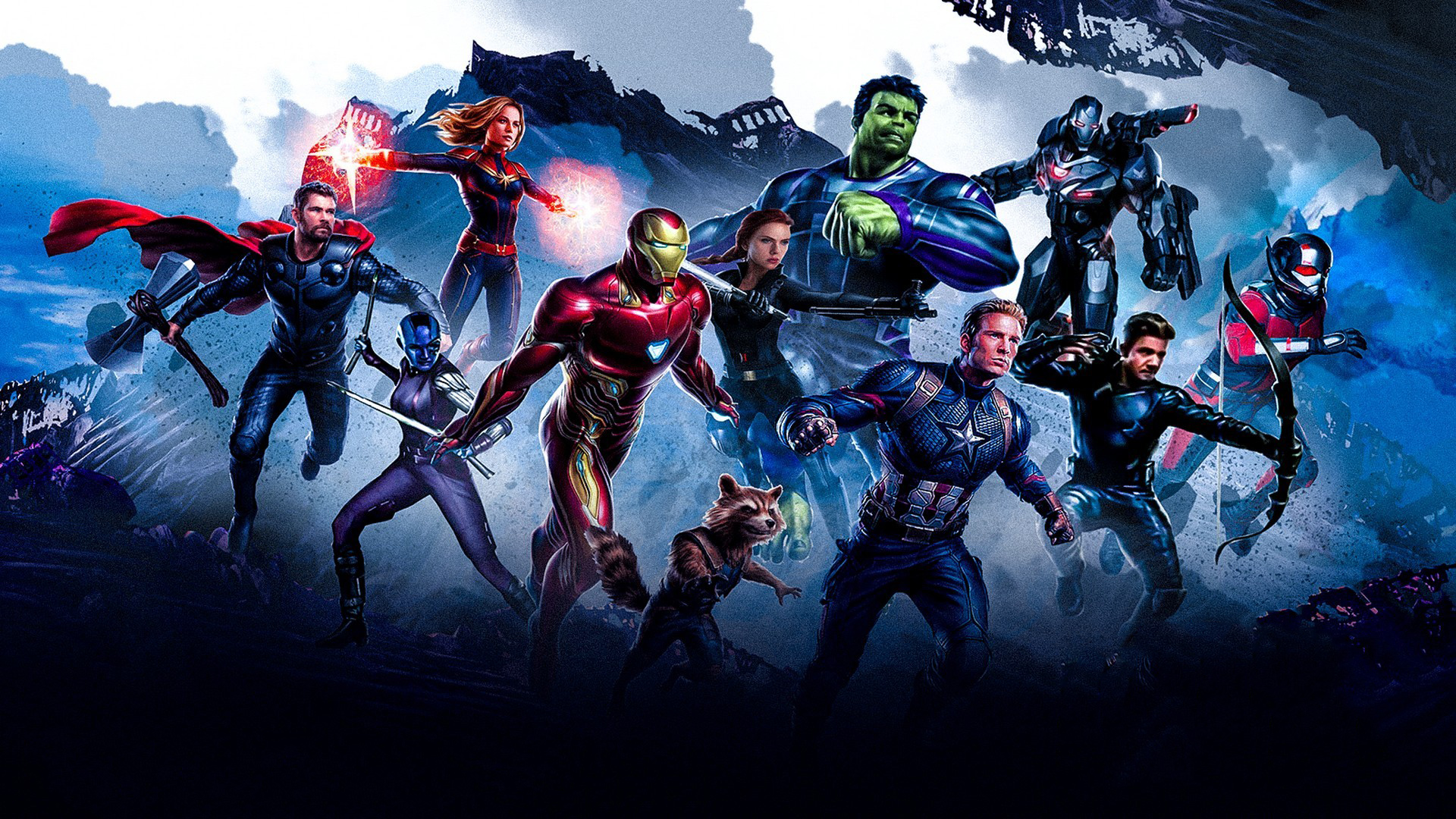 Ant Man Avengers Endgame Black Widow Captain America Captain Marvel Hawkeye Hulk Iron Man Nebula Mar Wallpaper:1920x1080