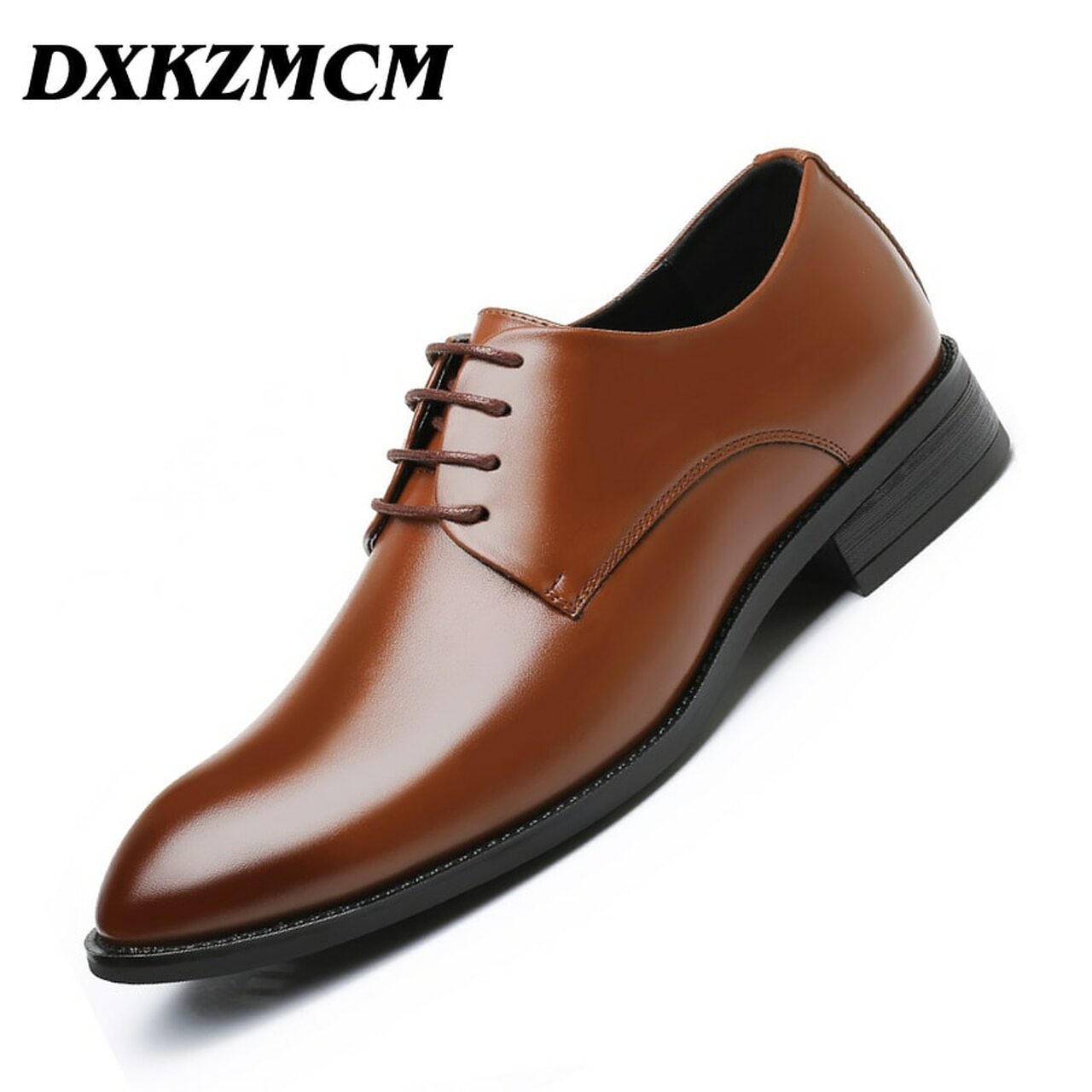 DXKZMCM Men Dress Shoes Men Formal Shoes Leather Luxury Wedding Shoes Men Oxford Shoes Big Size
