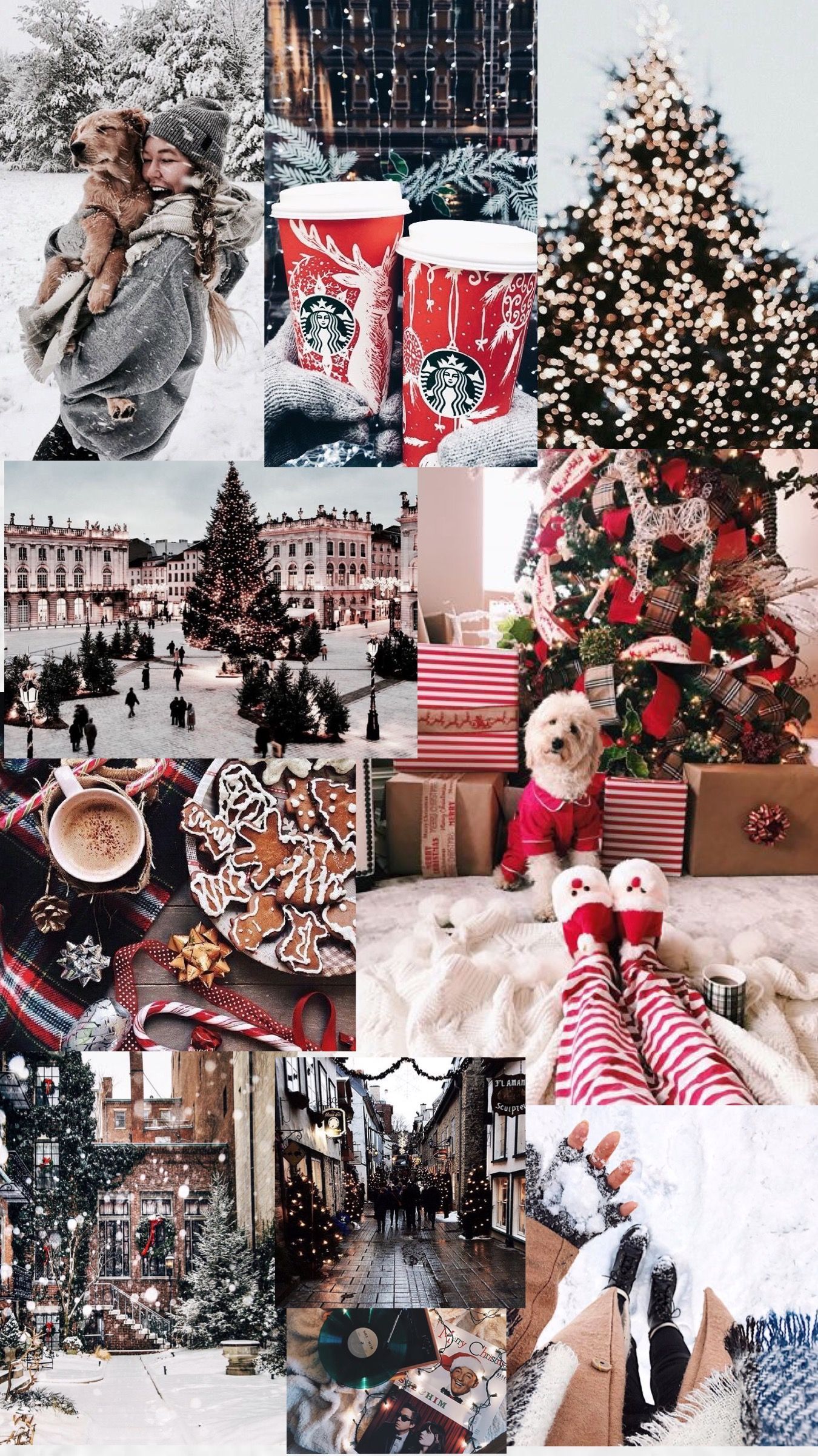 Christmas  Collage Pinterest iremartin cute christmas collage HD phone  wallpaper  Pxfuel