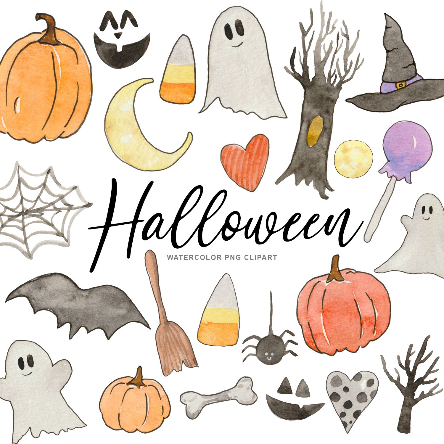 Halloween Watercolor Wallpapers Wallpaper Cave