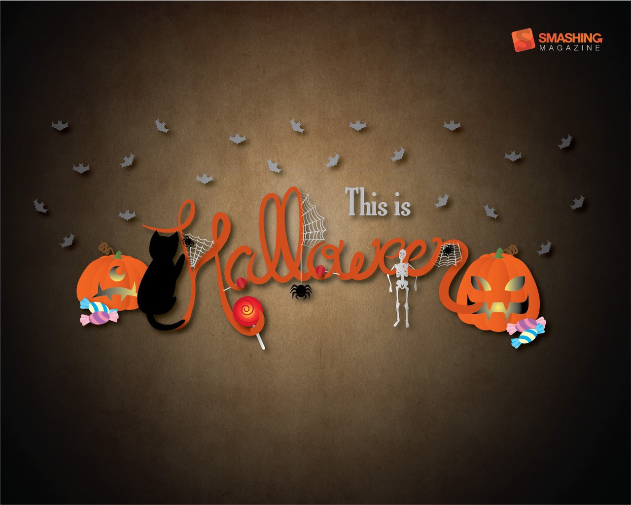 Halloween Cat Wallpaper HD Wallpaper