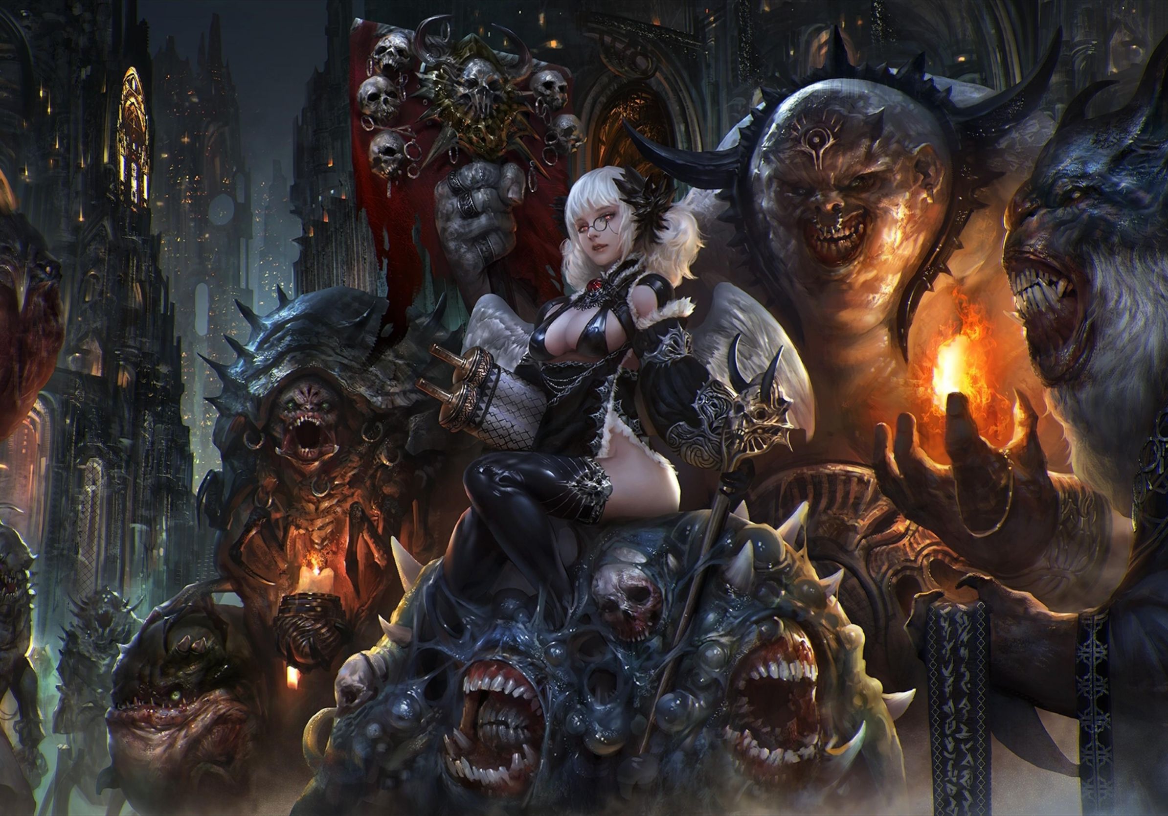 Dark Fantasy 3D Desktop HD Wallpaper