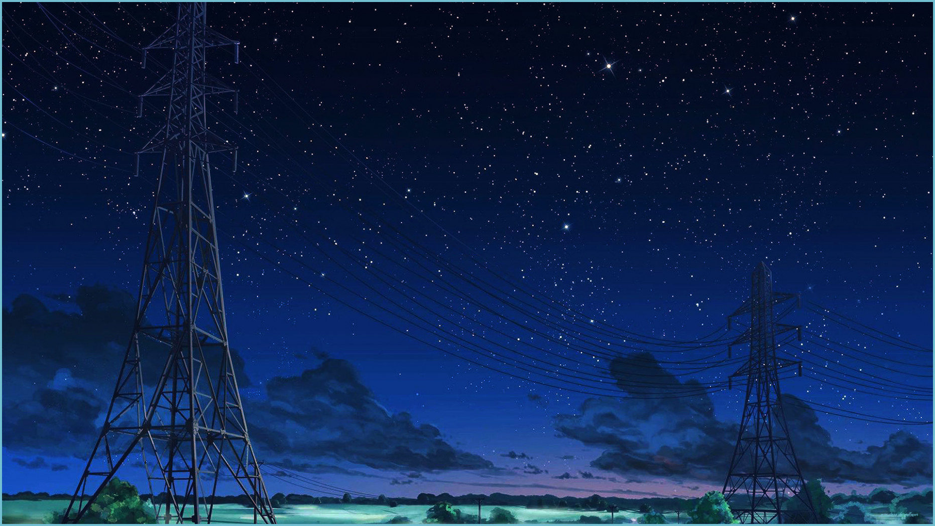 Anime Background Night 13k HD Wallpaper Starry Sky Wallpaper