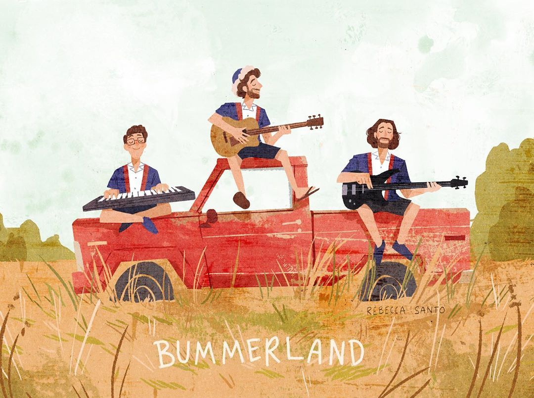 Becca Santo posted on Instagram: “ recently released their new song “Bummerland” and it's such a BOP. I've been a fan of”. Fan art, Music bands, Fan