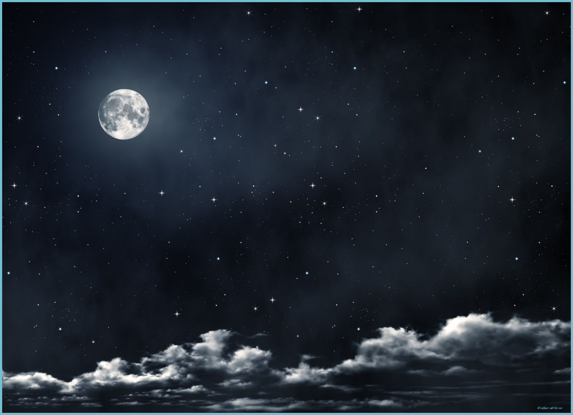 Ultra HD Wallpaper, Moon, Clouds, Stars Wallpaper Night Sky Moon