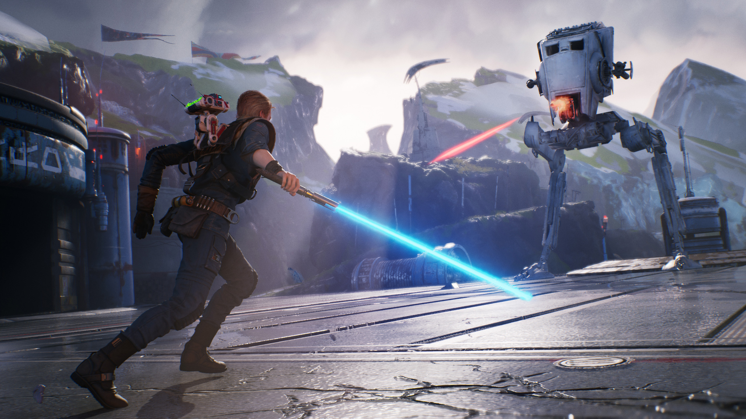 AT ST Cal Kestis Lightsaber HD Jedi Fallen Order Wallpaper