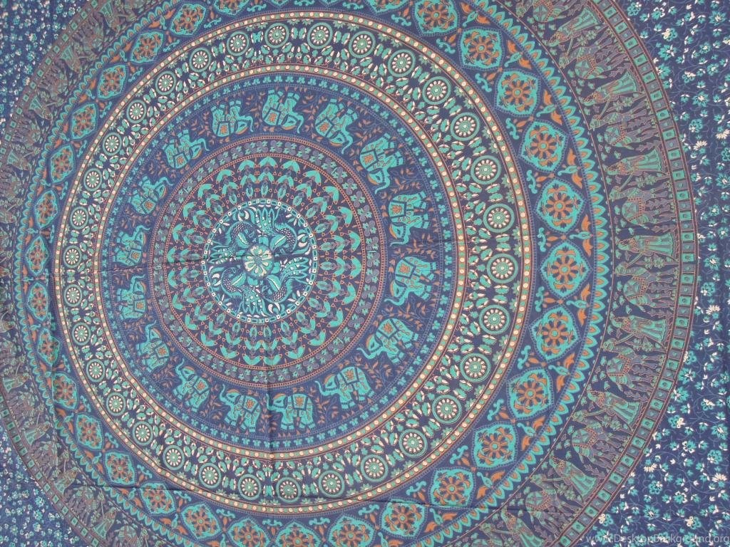 Indian Mandala Hippie Hippy Wall Hanging Tapestry Throw Bed Sofa. Desktop Background