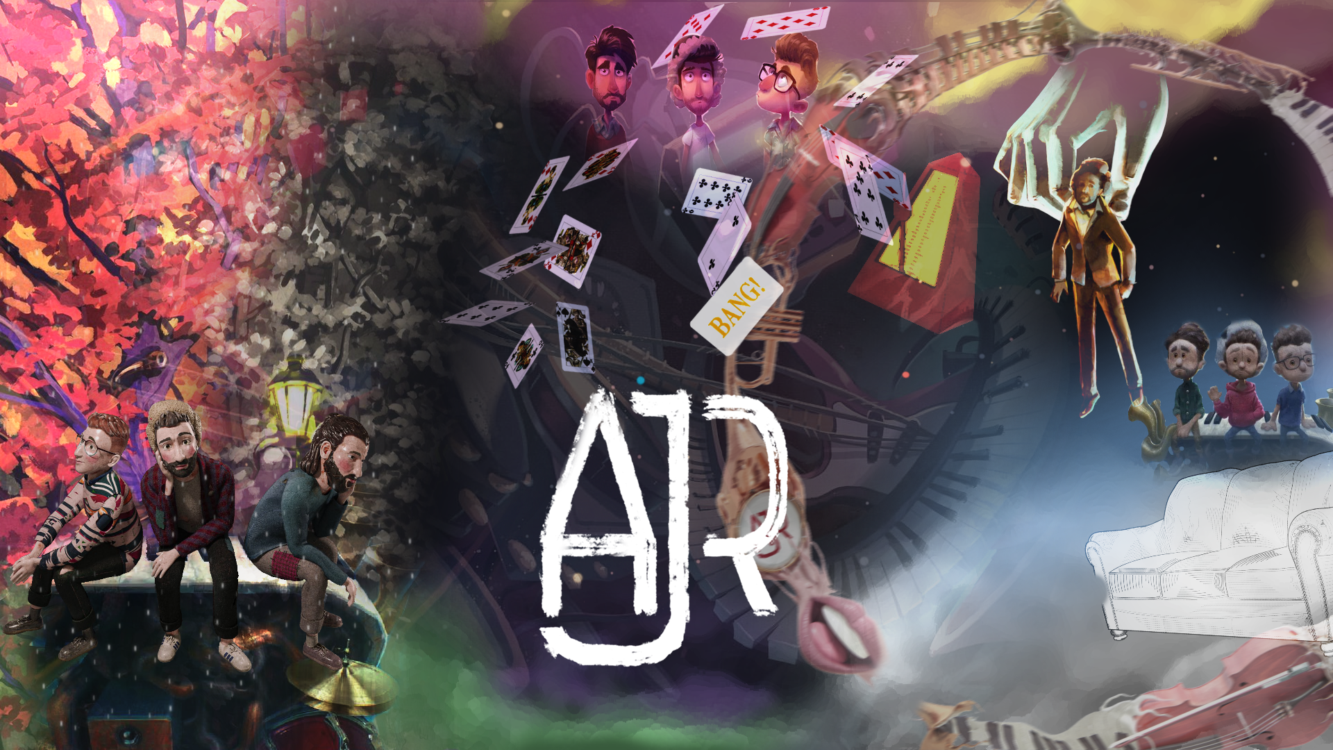 AJR Mashup Art Wallpaper: AJR